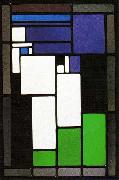 Theo van Doesburg Stained-glass Composition Female Head. oil painting reproduction